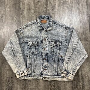 Vintage 80s Levi’s 70507 0510 Acid Wash Denim Jacket Trucker USA